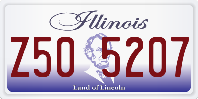 IL license plate Z505207