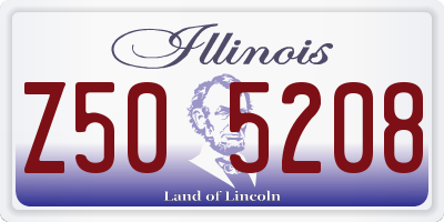 IL license plate Z505208