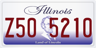 IL license plate Z505210
