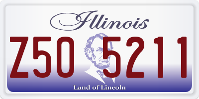 IL license plate Z505211