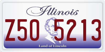 IL license plate Z505213