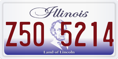 IL license plate Z505214