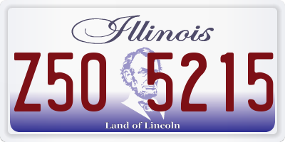 IL license plate Z505215