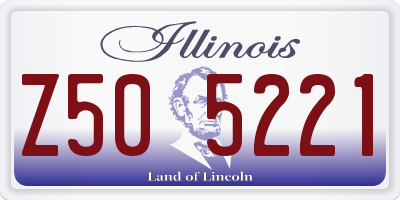 IL license plate Z505221