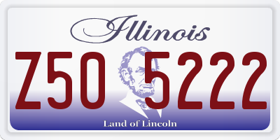 IL license plate Z505222