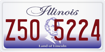 IL license plate Z505224