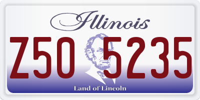 IL license plate Z505235
