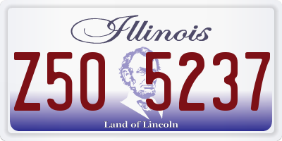 IL license plate Z505237
