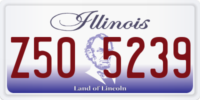 IL license plate Z505239