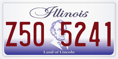 IL license plate Z505241