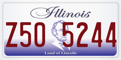 IL license plate Z505244