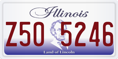 IL license plate Z505246