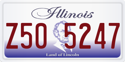 IL license plate Z505247