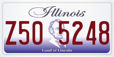IL license plate Z505248