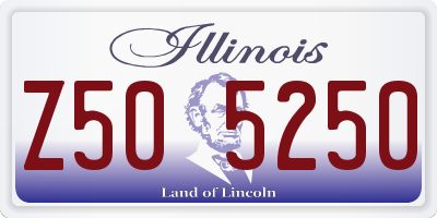 IL license plate Z505250