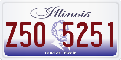 IL license plate Z505251