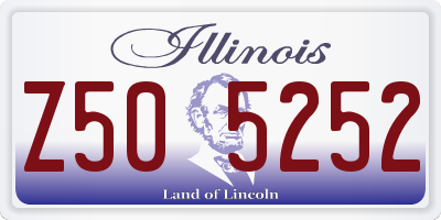 IL license plate Z505252