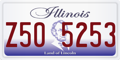 IL license plate Z505253