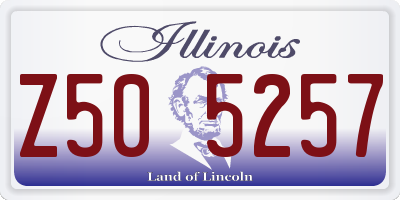 IL license plate Z505257