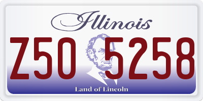 IL license plate Z505258