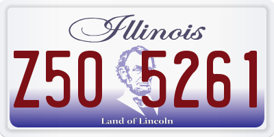 IL license plate Z505261