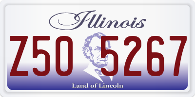 IL license plate Z505267