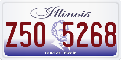 IL license plate Z505268