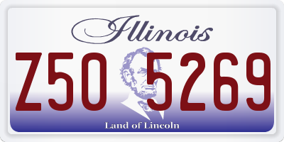 IL license plate Z505269
