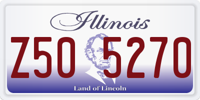 IL license plate Z505270