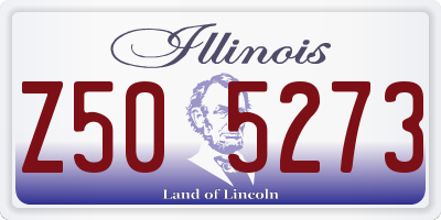 IL license plate Z505273
