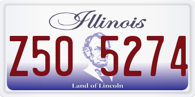 IL license plate Z505274