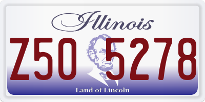 IL license plate Z505278
