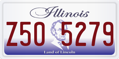 IL license plate Z505279
