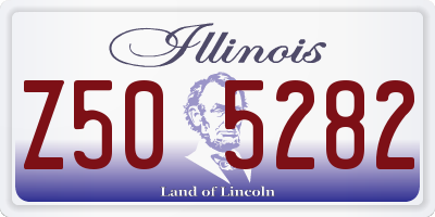 IL license plate Z505282