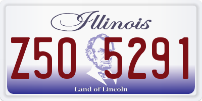 IL license plate Z505291