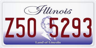 IL license plate Z505293