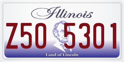 IL license plate Z505301