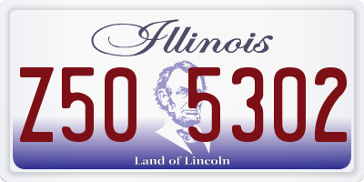 IL license plate Z505302