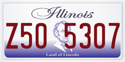 IL license plate Z505307
