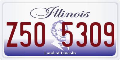 IL license plate Z505309