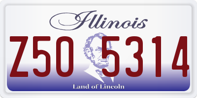 IL license plate Z505314