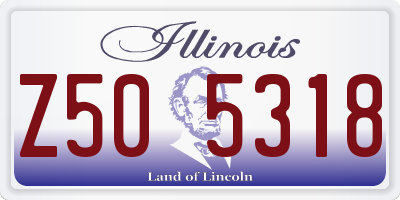 IL license plate Z505318