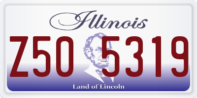 IL license plate Z505319