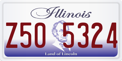 IL license plate Z505324