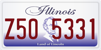 IL license plate Z505331