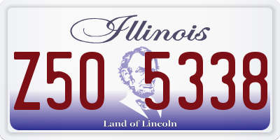 IL license plate Z505338