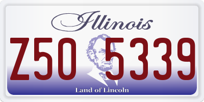 IL license plate Z505339