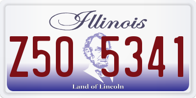 IL license plate Z505341