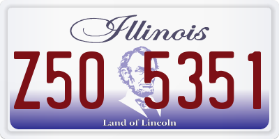 IL license plate Z505351