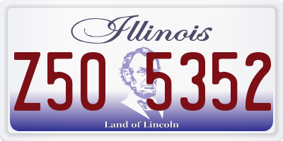 IL license plate Z505352